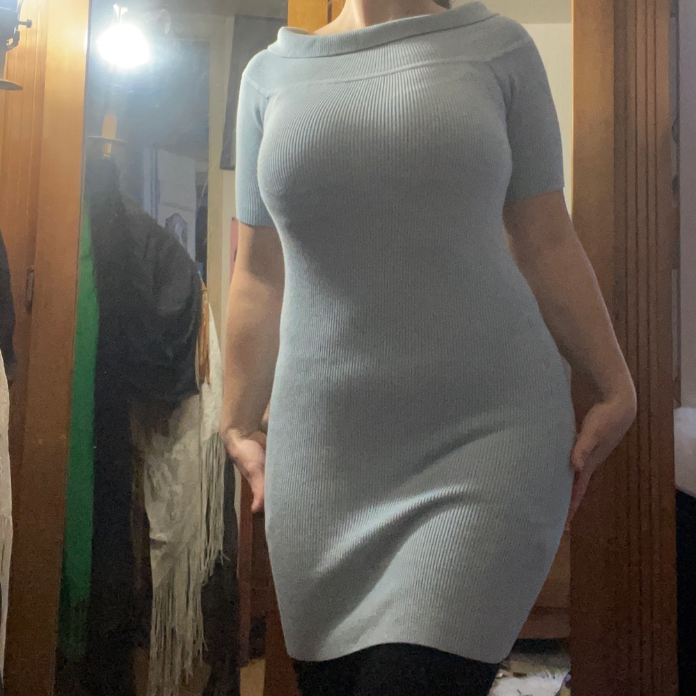 Elegant Guess Blue Knit Dress
